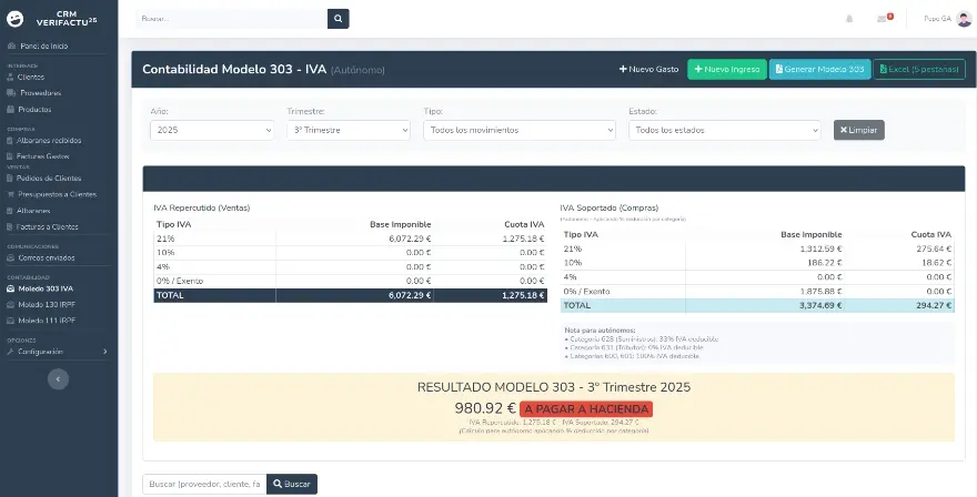 ERP y CRM para autónomos